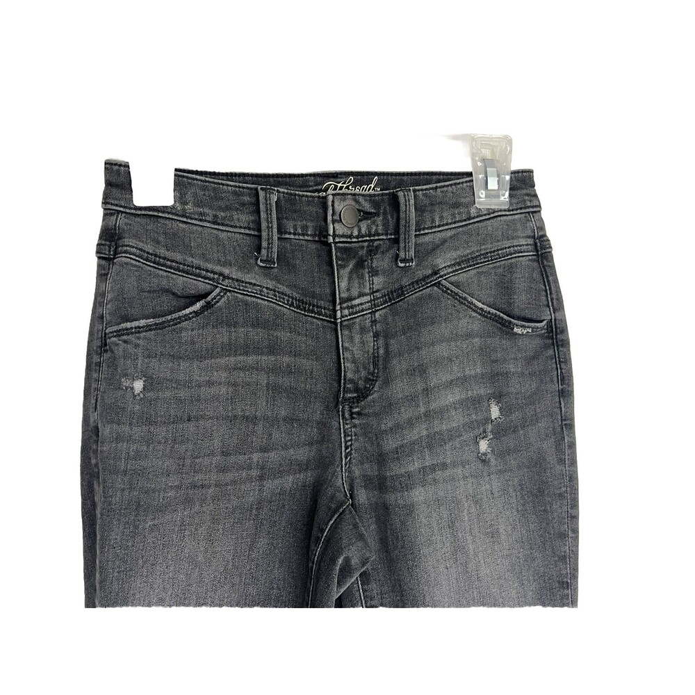 Universal Thread Gray Cotton Blend High-Rise Skinny Denim Jeans Size 2/26 - Picture 3 of 9